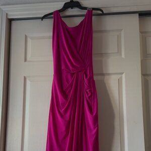 Ralph Lauren Black Label Evening Dress – Size 18 – Royal Fuchsia Pink